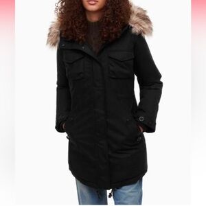 Aritzia Community Black Winter Parka